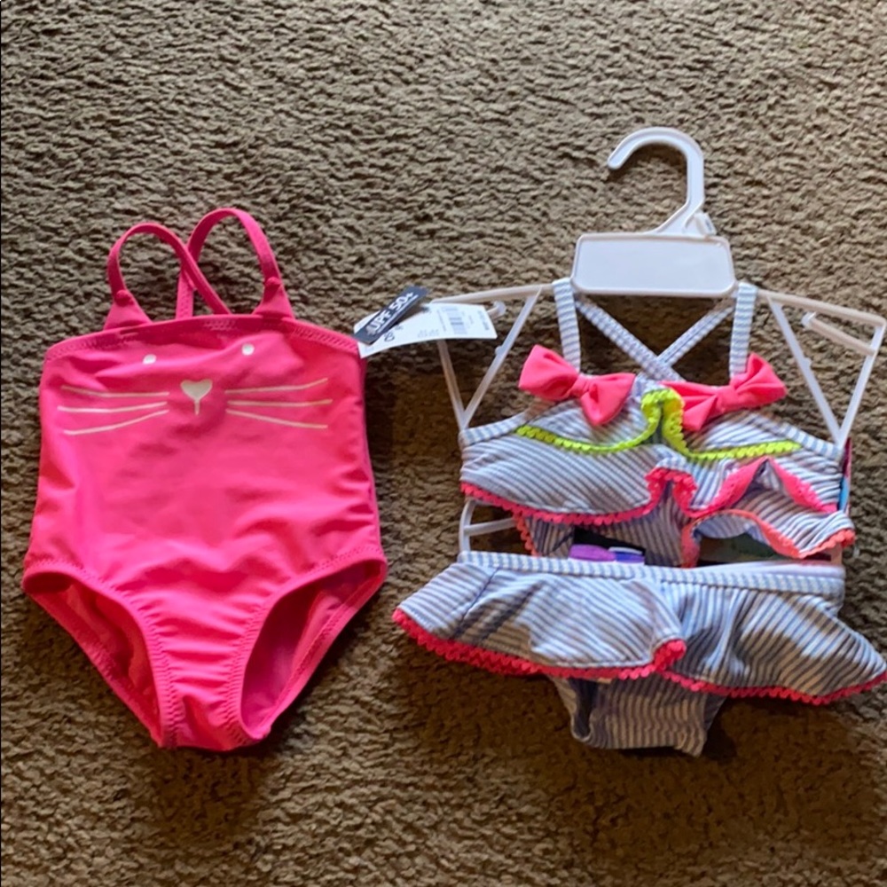 NWT! Set of two- 3 month baby girl bikini!